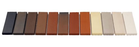 Assortment of Terca ceramic brick slips produced in Aseri (Estonia)