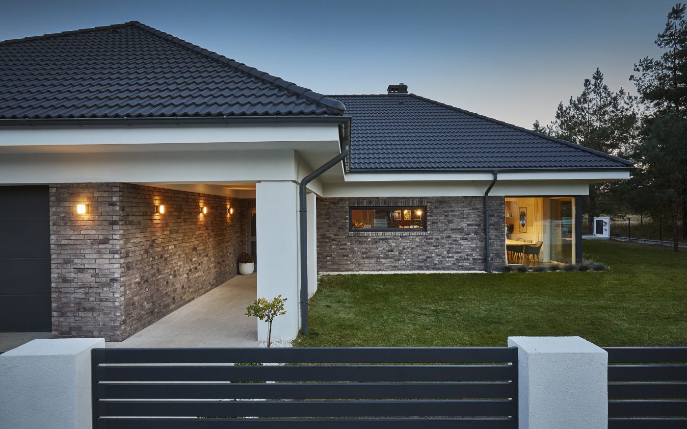 Single family house in Charzykowy Poland made with Frontera Terca brick