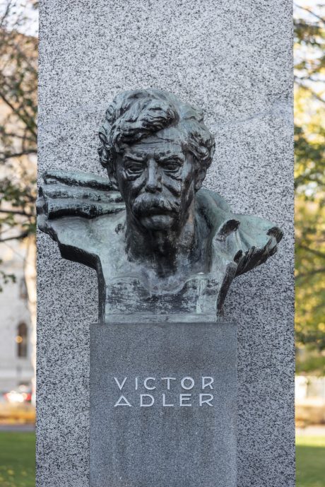 Victor Adler sculpture at "Denkmal der Republik" in Vienna