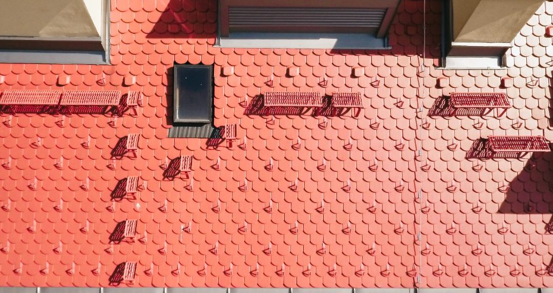 Bird view from multi-family building GAJ in Domžale, Slovenia